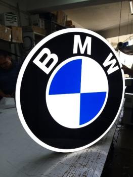 Bmw Logo 3D beleuchtetes Schild rund